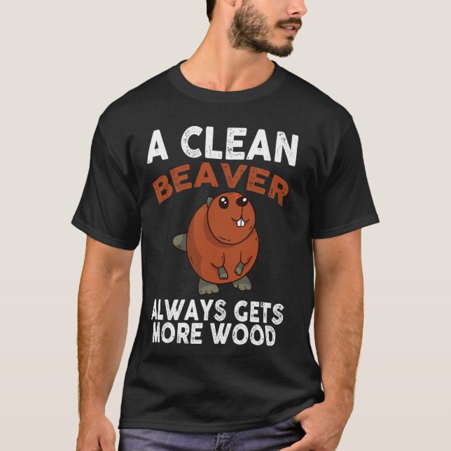 Camiseta Dirty Funny Adult Clean Beaver (Anverso)