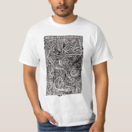 Camiseta Dis-junction, dibujo de tinta