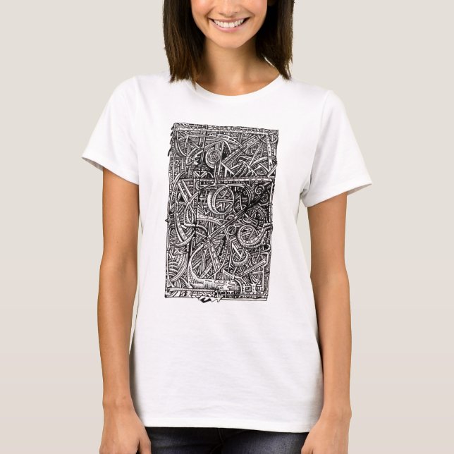 Camiseta Dis-junction, dibujo de tinta (Anverso)