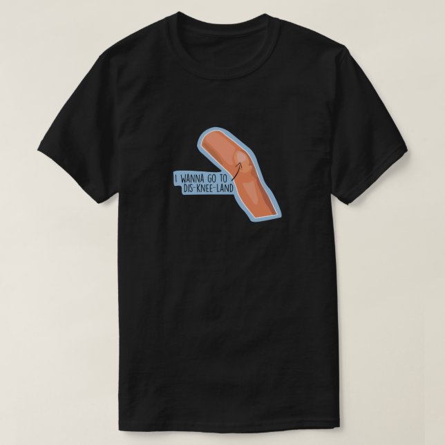 Camiseta ¡Dis-knee-land! 1 (Diseño del anverso)