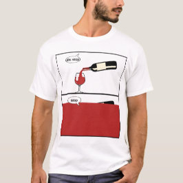 Camiseta dis stop humour alcool vin rouge bouteille verse 4