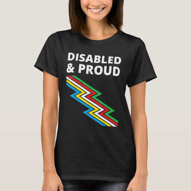 Camiseta Disabled & Proud  Disability Pride (Anverso)