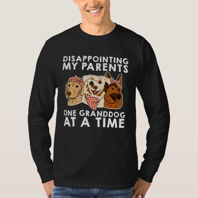 Camiseta Disappointing My Parents One Granddog At A Time (Anverso)