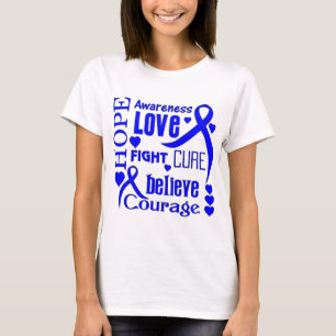 Camiseta Disautonomía Esperanza Palabras Collage