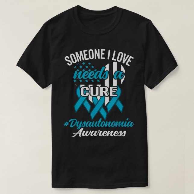 Camiseta Disautonomía POTS Conciencia (Diseño del anverso)