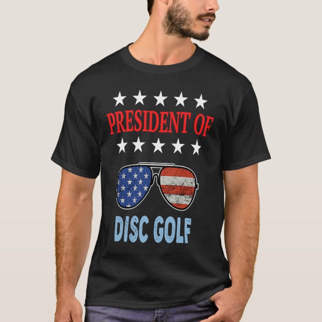 Camiseta Disc Golf Accessories  USA Flag Disc Golf Saying (Anverso)
