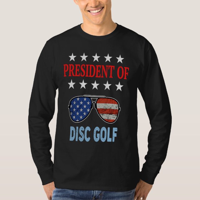 Camiseta Disc Golf Accessories  USA Flag Disc Golf Saying (Anverso)