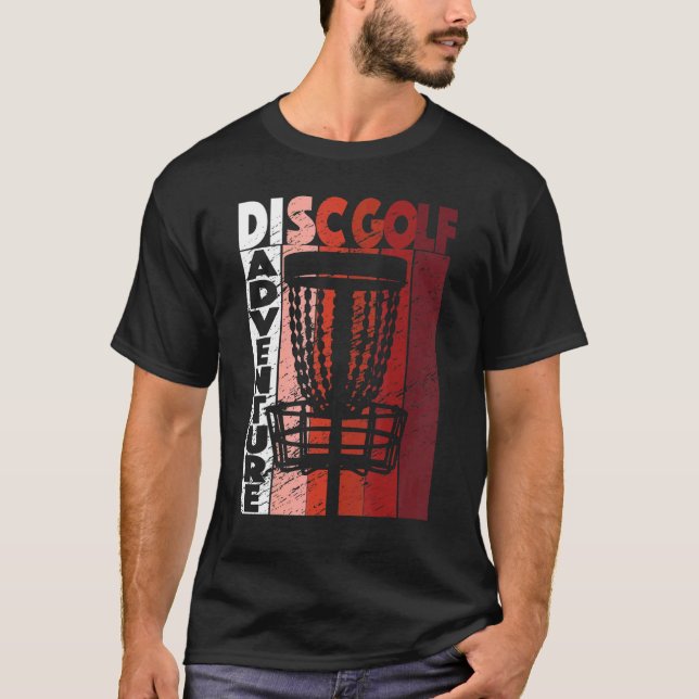Camiseta Disc Golf Adventure Retro Frisbee Golf (Anverso)