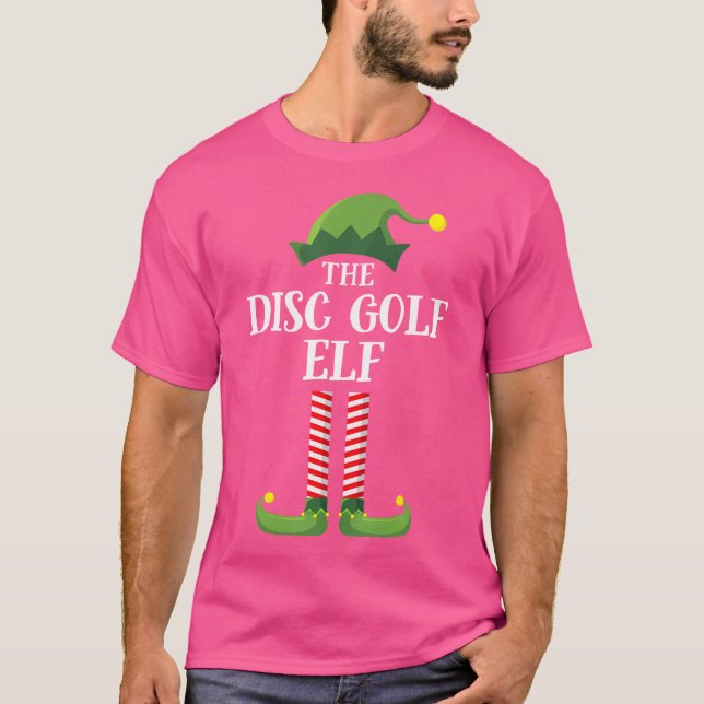 Camiseta Disc Golf Elf Matching Family Group Christmas Part (Anverso)