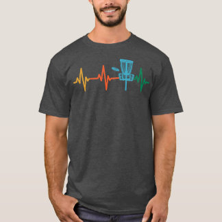 Camiseta Disc Golf Heartbeat EKG Heart Rate Disk Golf