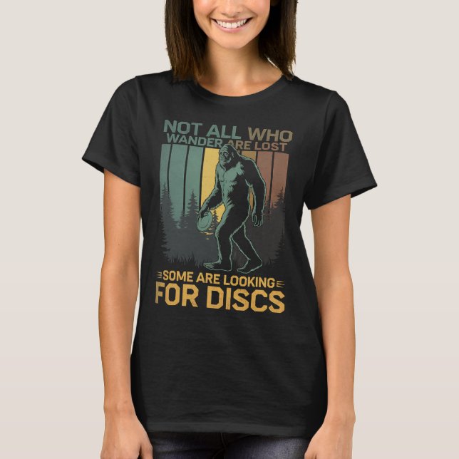 Camiseta Disc Golf Sasquatch Bigfoot Disc Golfer Funny Disc (Anverso)