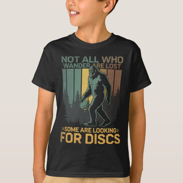 Camiseta Disc Golf Sasquatch Bigfoot Disc Golfer Funny Disc (Anverso)