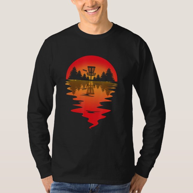 Camiseta Disc Golf Sunset Frolf Flying Disc Sport Frisbee G (Anverso)