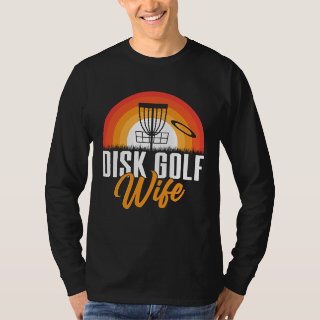 Camiseta Disc Golf Wife Golfing Player  Golfer Sports Graph (Anverso)