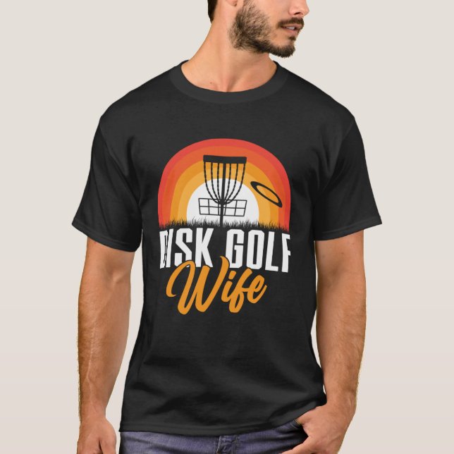 Camiseta Disc Golf Wife Golfing Player  Golfer Sports Graph (Anverso)