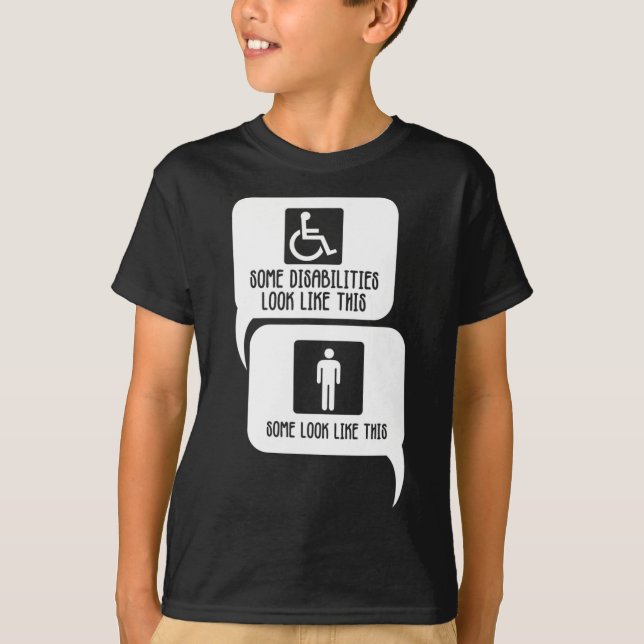 Camiseta Discapacidad Concienciación sobre autismo bipolar  (Anverso)