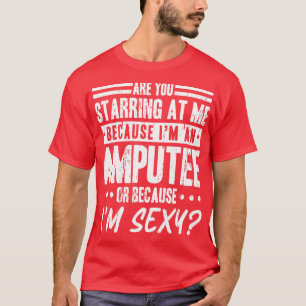 Camiseta Discapacidad de amputación Pierna protésica