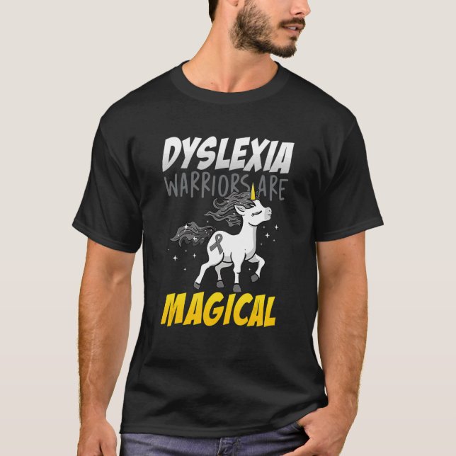Camiseta Discapacidad de aprendizaje dislexia mágica de uni (Anverso)