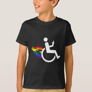 Camiseta Discapacidad divertida Lesbiana amputada discapaci