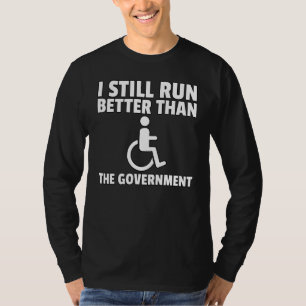 Camiseta Discapacidad en silla de ruedas Regalo Funny Handi
