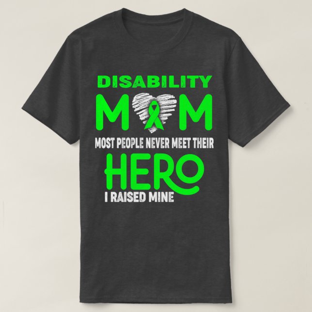Camiseta Discapacidad Mamá La Mayoría De La Gente Nunca Con (Diseño del anverso)