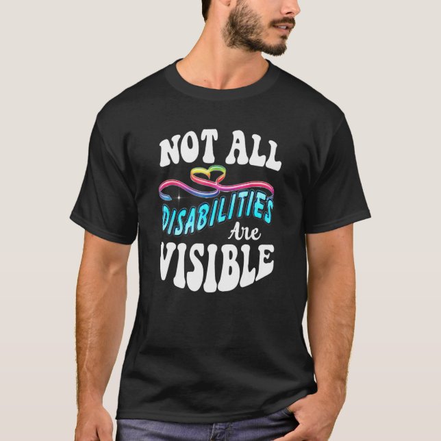 Camiseta Discapacidad No Todas Las Discapacidades Son Visib (Anverso)