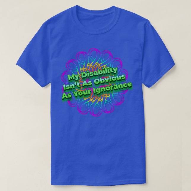 Camiseta Discapacidad obvia 4 (Diseño del anverso)