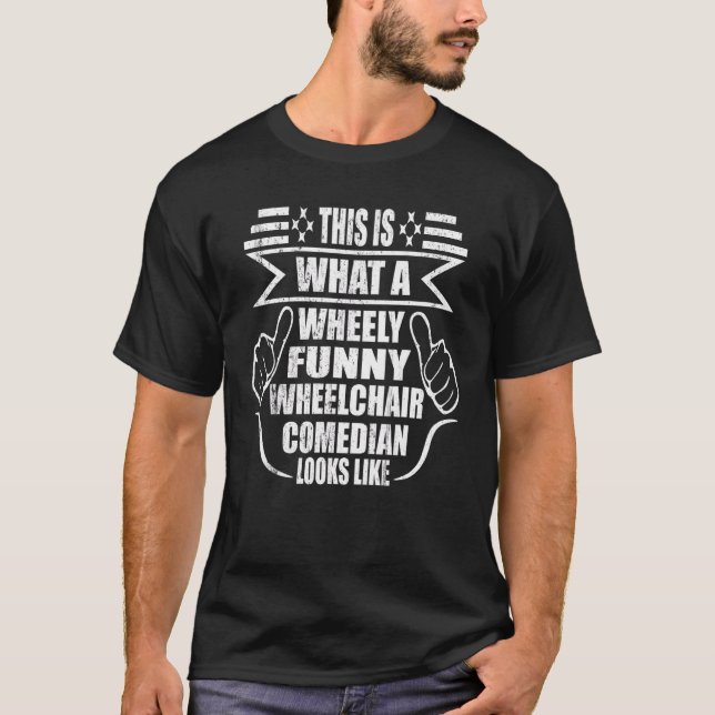 Camiseta Discapacidad Parapléjica Para La Silla De Ruedas A (Anverso)