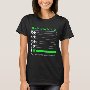 Camiseta Discapacidades cerebrales Muy malas Discapacidades