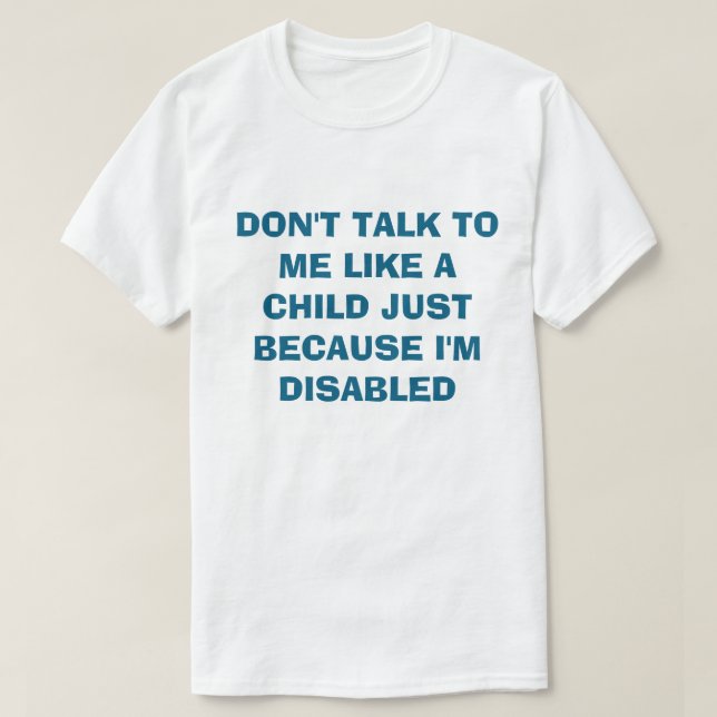 Camiseta Discapacitado  (Diseño del anverso)
