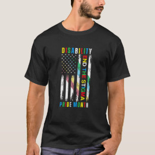 Camiseta Discapacitado Diferente No Discapacitado Bandera D