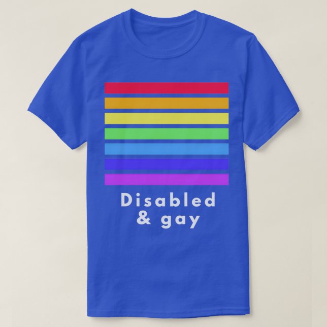 Camiseta Discapacitado y gay 1 (Diseño del anverso)