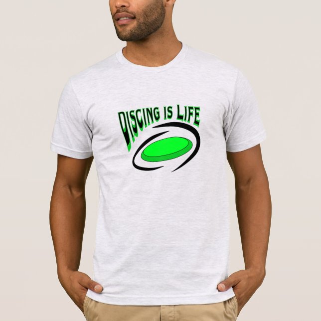 Camiseta Discar es Vida, Disc Golf  (Anverso)