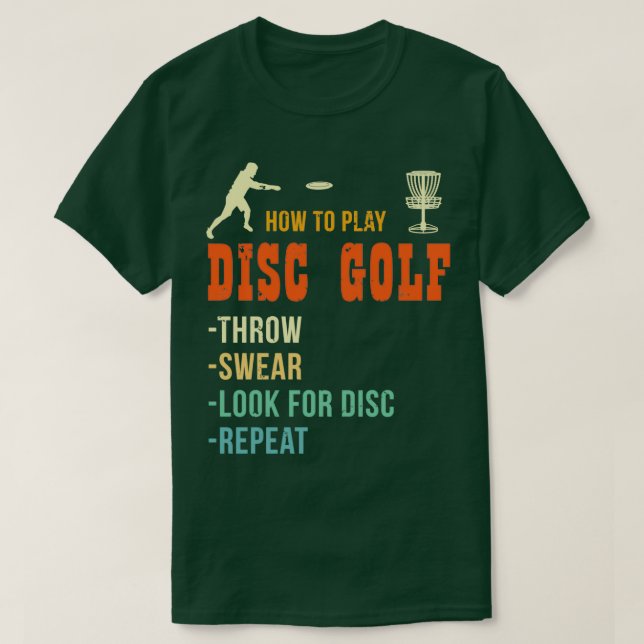 Camiseta Discgo de regalos divertidos de disco de golf de D (Diseño del anverso)