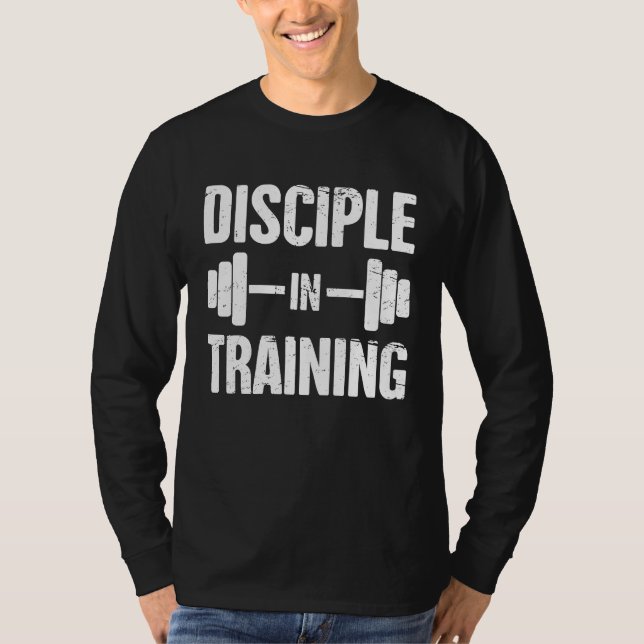Camiseta Disciple   Christian Athlete Christian Workout (Anverso)
