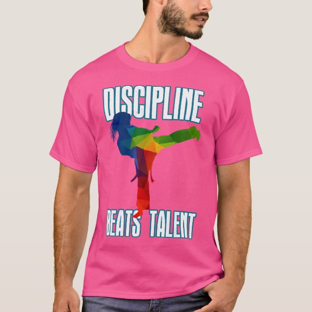 Camiseta Disciplina-Beats-Talent Taekwondo Karate (Anverso)