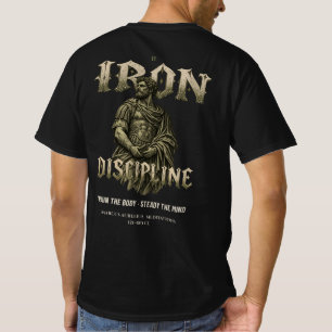 Camiseta Disciplina de Hierro Gráfica de Gimnasio Estoica d