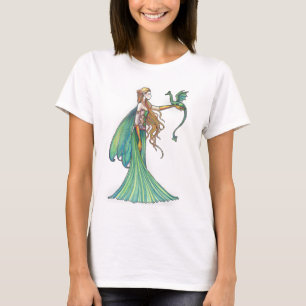 Camiseta Disciplina Dragón Hada Verde por Molly Harrison