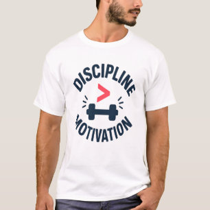 Camiseta Disciplina Mayor que Motivación - Gimnasio Fitness