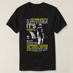 Camiseta DISCIPLINA - Motivación del entrenamiento con retr