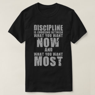 Camiseta DISCIPLINA - palabras de motivación