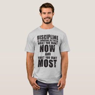 Camiseta DISCIPLINA - Palabras motivacionales