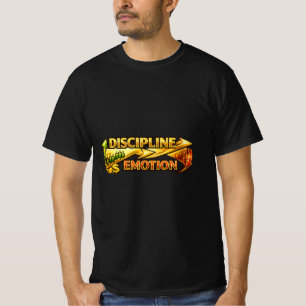 Camiseta Disciplina Sobre Emoción Mentalidad de Comercio de