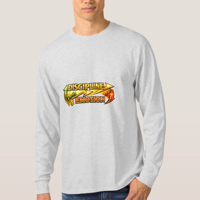 Camiseta Disciplina Sobre Emoción Mentalidad de Comercio de (Anverso)
