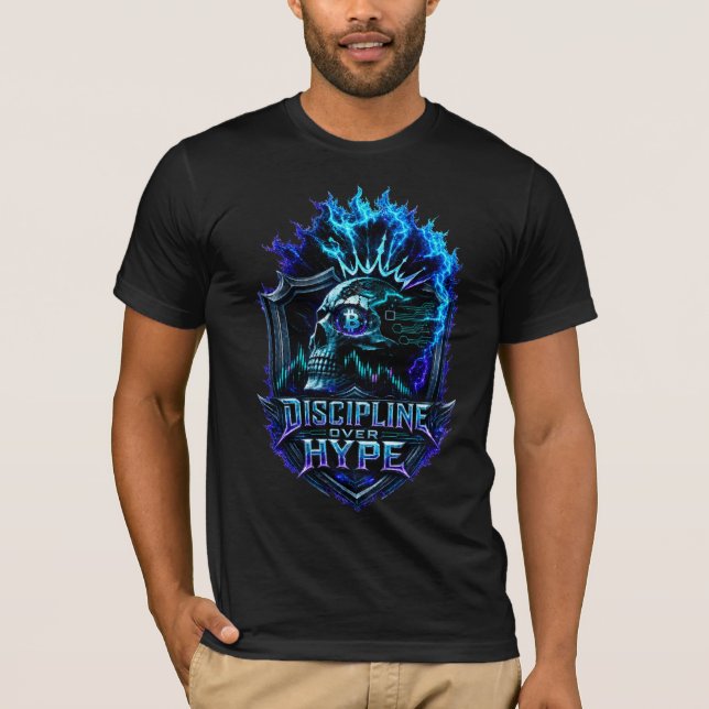 Camiseta Disciplina Sobre Hype Bitcoin Cripto Mentalidad Di (Anverso)