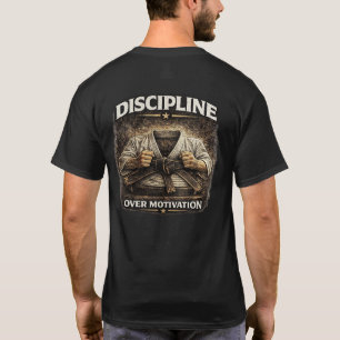 Camiseta Disciplina Sobre Motivación