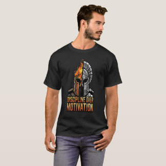 Camiseta Disciplina sobre motivación - Guerrero espartano