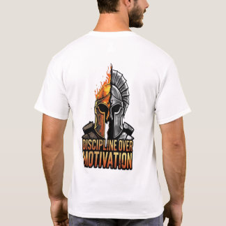 Camiseta Disciplina sobre motivación - Guerrero espartano