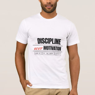 Camiseta Disciplina Sobre Motivación Retro Fitness Bella Ca