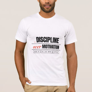 Camiseta Disciplina Sobre Motivación Retro Fitness Bella Ca